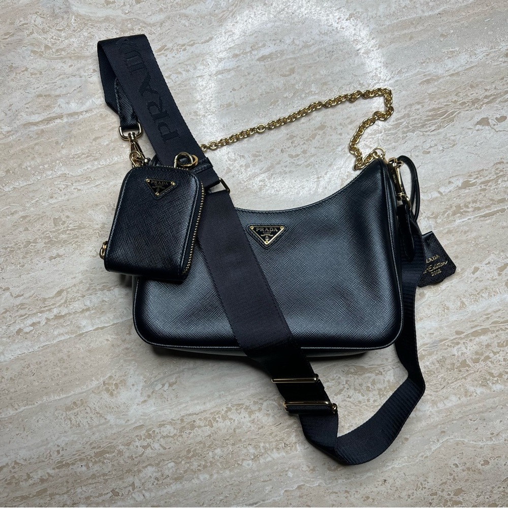 Prada re-edition 2005 saffiano leather bag